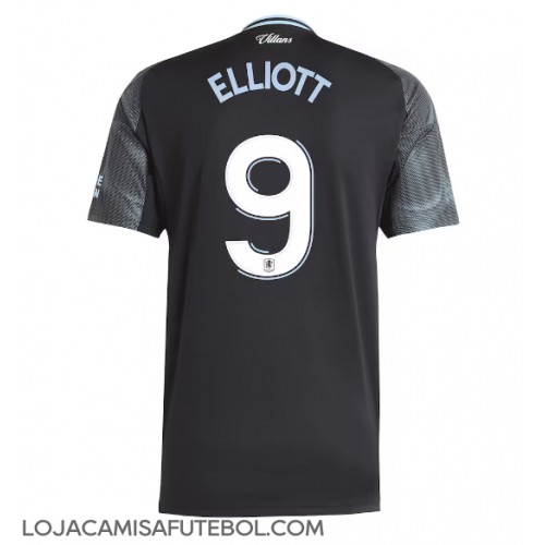 Camisa de Futebol Aston Villa Harvey Elliott #9 Equipamento Secundário 2025-26 Manga Curta